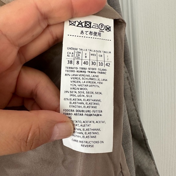 Maxmara Wool and Silk Blend Blazer Sz 8 made in Italy - Picture 4 of 4